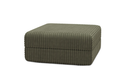Pouf convertible et modulable - Velours côtelé XL Vert