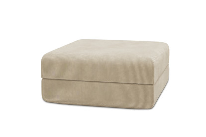 Pouf convertible et modulable - Velours côtelé Beige