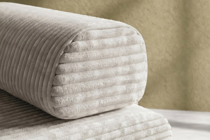 Fauteuil convertible et modulable - Velours côtelé XL Blanc