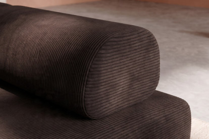 Fauteuil convertible et modulable - Velours côtelé Marron