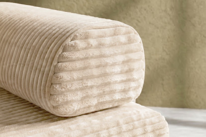 Fauteuil convertible et modulable - Velours côtelé XL Beige