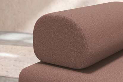 Fauteuil convertible et modulable - Tissu lisse Terracotta