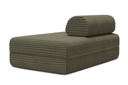 Canapé 2 places convertible et modulable - Velours côtelé XL Vert