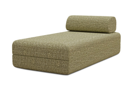 Méridienne convertible et modulable - Tissu tweed Vert