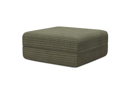 Pouf convertible et modulable - Velours côtelé XL Vert