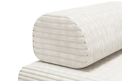 Canapé 3 places convertible et modulable - Velours côtelé XL Blanc
