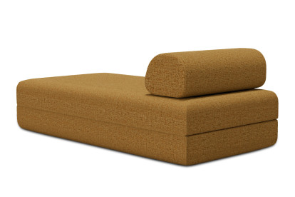 Méridienne convertible et modulable - Tissu tweed Jaune
