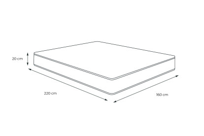 Matelas 160x220 cm Ressorts ensachés - Actiflex Soft