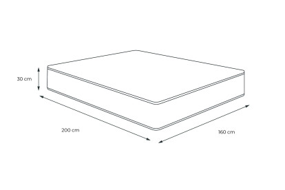 Matelas 160x200 cm Mémoire de forme - Le Cosy