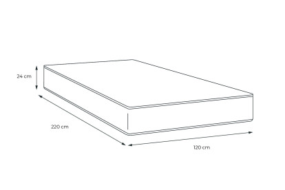 Matelas 120x220 cm Mémoire de forme - Actimemo Relax