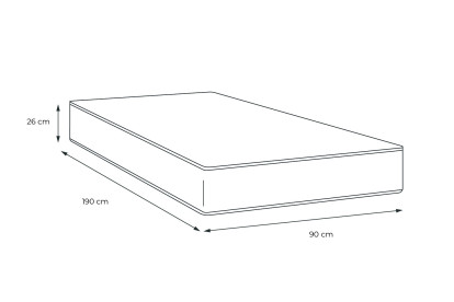 Matelas 90x190 cm Mémoire de forme - Ultra