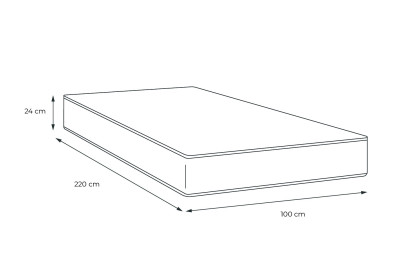Matelas 100x220 cm Mémoire de forme - Actimemo Relax