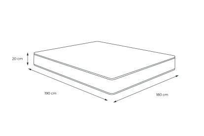 Matelas 180x190 cm Mémoire de forme - Actimemo Soft