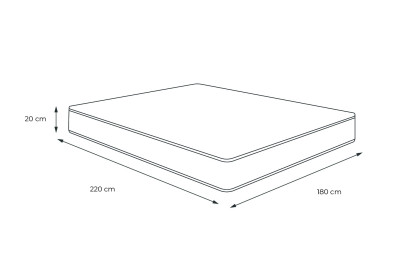 Matelas 180x220 cm Mémoire de forme - Actimemo Soft
