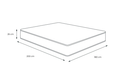 Matelas 180x200 cm Mémoire de forme - Actimemo Zen