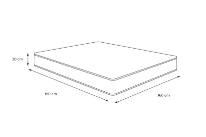 Matelas 160x190 cm Latex et mémoire de forme - Actilatex Touch