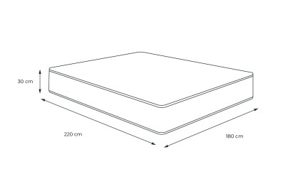 Matelas 200x200 cm Mémoire de forme - Le Cosy