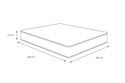 Matelas 160x220 cm Mémoire de forme - Actimemo Relax