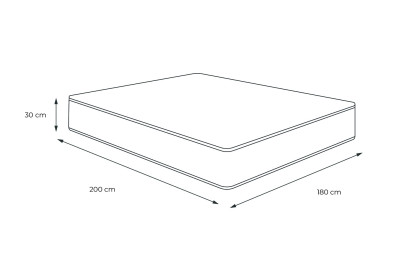 Matelas 180x200 cm Mémoire de forme - Le Cosy