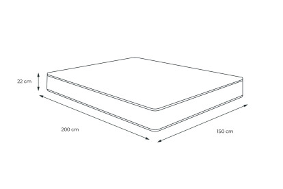 Matelas 150x200 cm Ressorts ensachés - Vitalspring