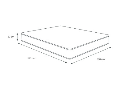 Matelas 130x220 cm Latex et mémoire de forme - Actilatex Night