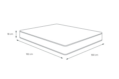 Matelas 160x190 cm Mémoire de forme - Vitalmemo