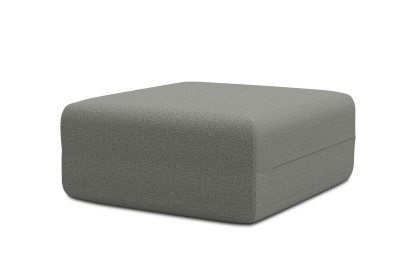 Pouf non convertible et modulable - Tissu lisse Gris