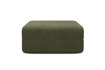 Pouf non convertible et modulable - Velours côtelé XL Vert