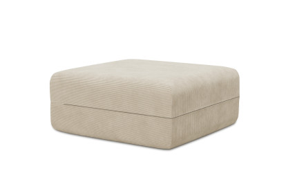 Pouf non convertible et modulable - Velours côtelé Beige