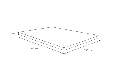 Surmatelas 200x200 cm - Cocoon Bio Plus