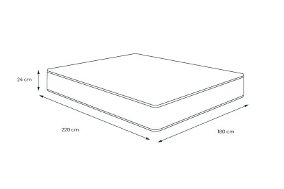 Matelas 180x220 cm Mémoire de forme - Balmoral