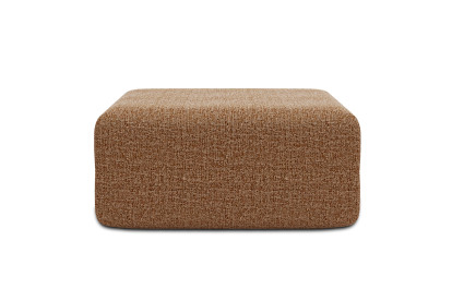 Pouf non convertible et modulable - Tissu tweed Marron