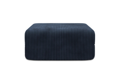 Pouf non convertible et modulable - Velours côtelé XL Bleu
