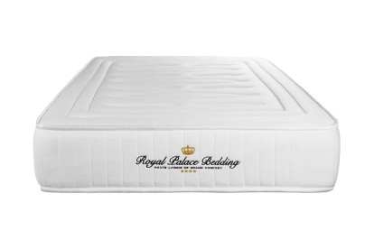 Ensemble Matelas Sommier 90x220 cm - Sommier Noir (déjà monté) - Lancaster