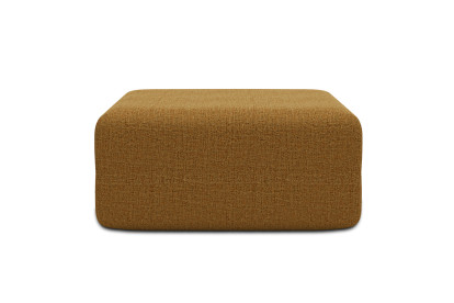 Pouf non convertible et modulable - Tissu tweed Jaune