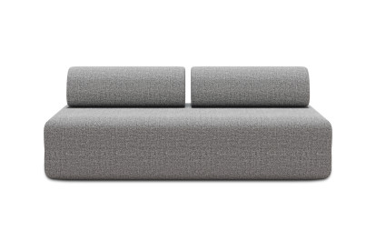 Canapé 3 places non convertible et modulable - Tissu tweed Gris