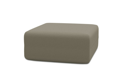 Pouf non convertible et modulable - Tissu lisse Taupe