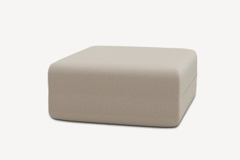 Pouf non convertible et modulable - Tissu lisse Beige