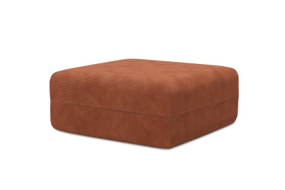 Pouf non convertible et modulable - Velours côtelé Terracotta