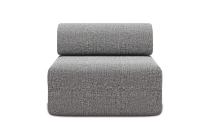 Fauteuil non convertible et modulable - Tissu tweed Gris