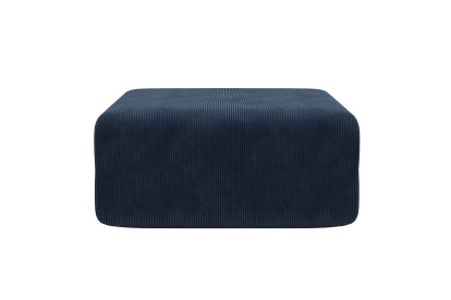 Pouf non convertible et modulable - Velours côtelé Bleu