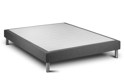 Ensemble Matelas Sommier 140x200 cm - Sommier Gris (déjà monté) - Vitalpower Recover