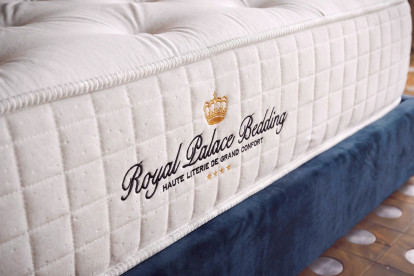 Ensemble Matelas Sommier 160x190 cm - Sommier Noir (en kit) - Buckingham