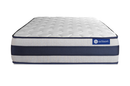 Ensemble Matelas Sommier 80x190 cm - Sommier Gris (en kit) - Actimemo Ergo