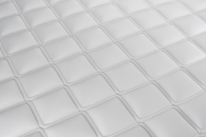 Ensemble Matelas Sommier 140x200 cm - Sommier Blanc (déjà monté) - Vitalmemo Back