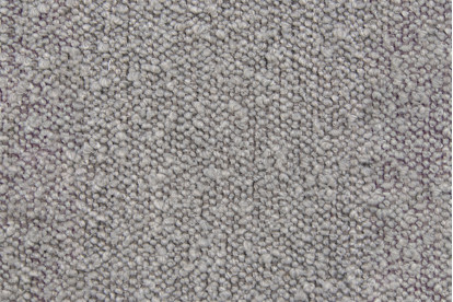 Lit 150x190 cm - Sommier tapissier H29 cm + tête de lit capitonnée - Tissu Bouclette Gris