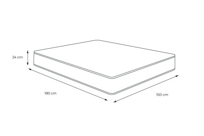 Matelas 150x190 cm Mémoire de forme - Actimemo Morpho