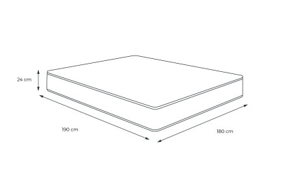 Matelas 180x190 cm Latex et mémoire de forme - Actilatex Morpho