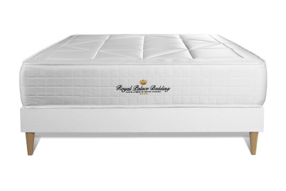 Ensemble Matelas Sommier 150x190 cm - Sommier Blanc (en kit) - Windsor