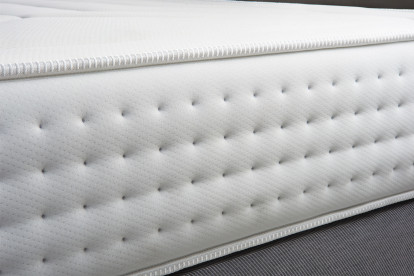 Ensemble Matelas Sommier 200x200 cm - Sommier Blanc (en kit) - Vingt-Quatre